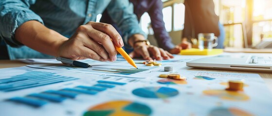 Photo realistic concept of Financial Literacy for Entrepreneurs: Workshops teaching crucial financial skills for business growth and success