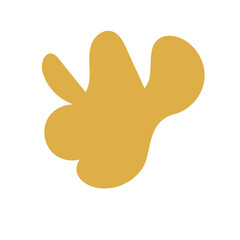 Orange brown abstract shapes colour vector 