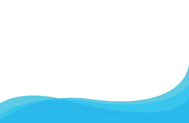 abstract blue wave background design template