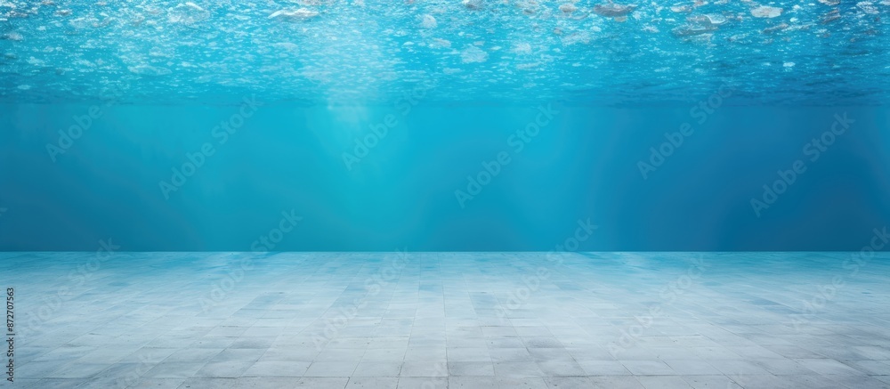 Aufkleber Background of an empty swimming pool underwater, perfect for a copy space image.