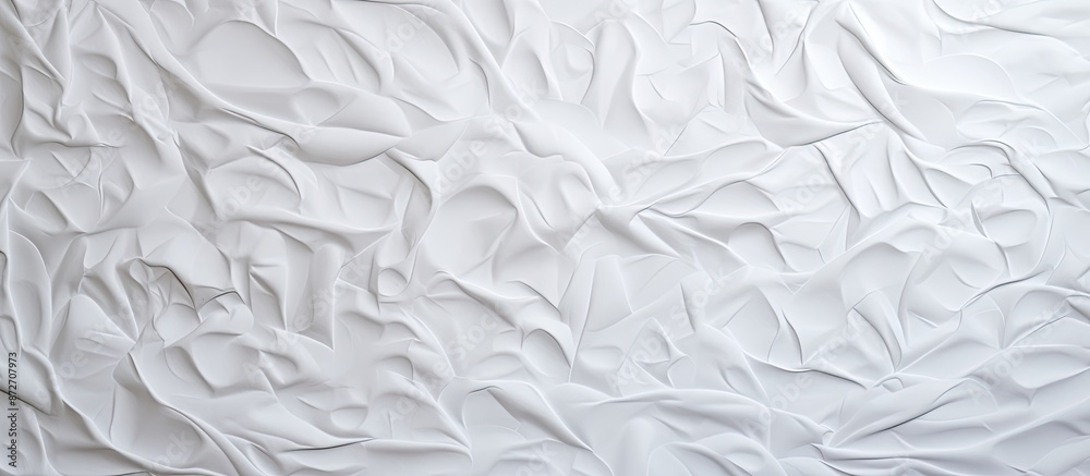 Poster Texture of a white paper background with visible creases, suitable for copy space image.