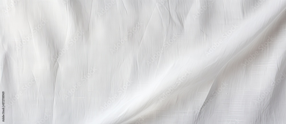 Aufkleber texture of a white canvas background with copy space image.