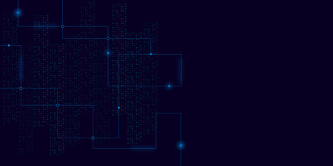 Vectors Abstract connecting lines and dots., Social networking, network connection and global communication technology background