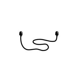 Earplugs icon in black