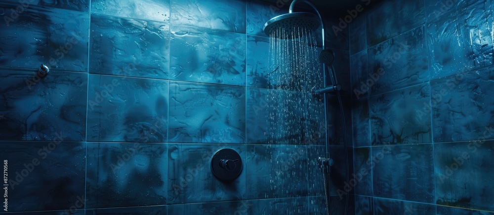 Aufkleber Shower head. with copy space image. Place for adding text or design