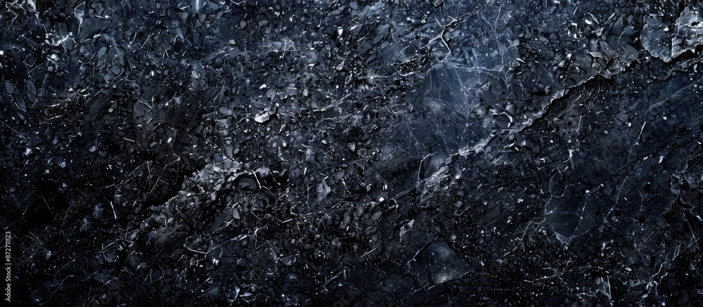 Aufkleber New classic granite background in perfect black color for design. High quality texture in extremely high resolution. with copy space image. Place for adding text or design