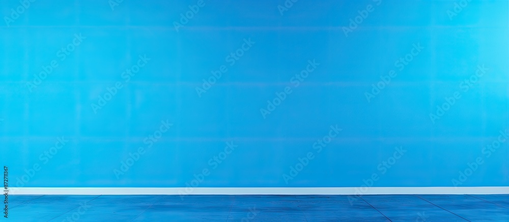 Poster blue background with ample copy space image.