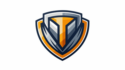 Striking Shield Badge Logo Design: Strong, Elegant, Polished, Emblematic, Metallic Effects, Modern Shield Emblem, Prestigious Branding