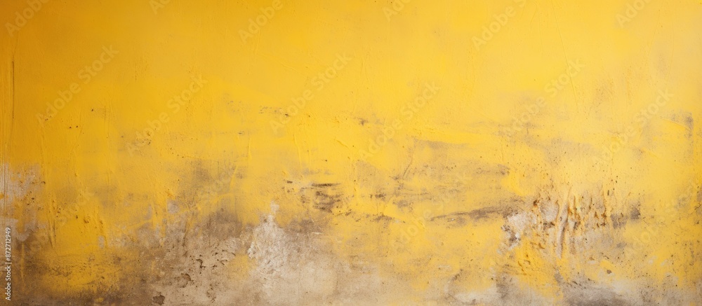 Poster textured yellow concrete backdrop with copy space image.