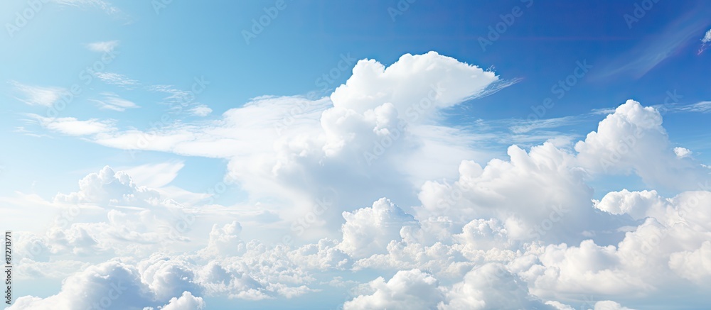 Canvas Prints daylight sky with white clouds, offering a serene copy space image.