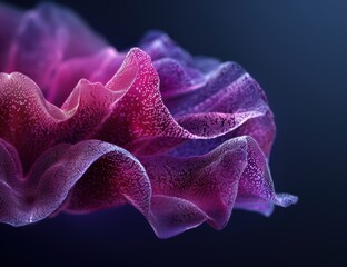 Vibrant and Textured Floral Abstract