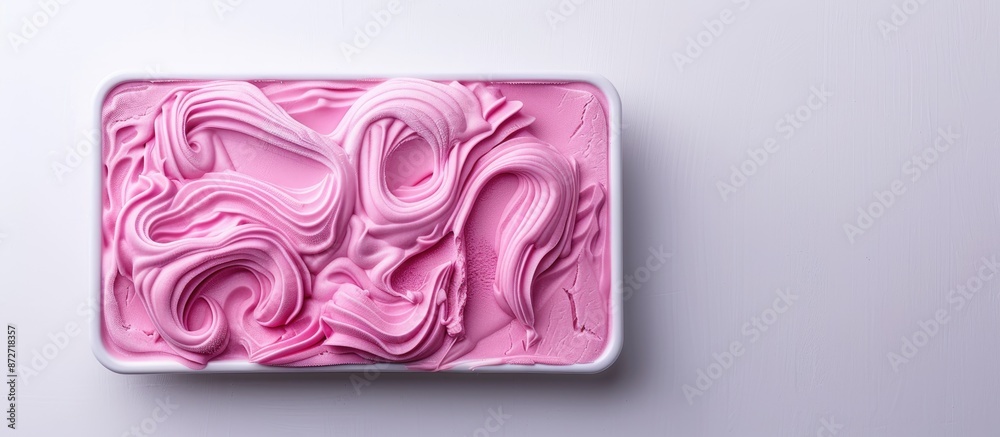 Aufkleber Ice cream mold displayed on a white background with copy space image for customization.