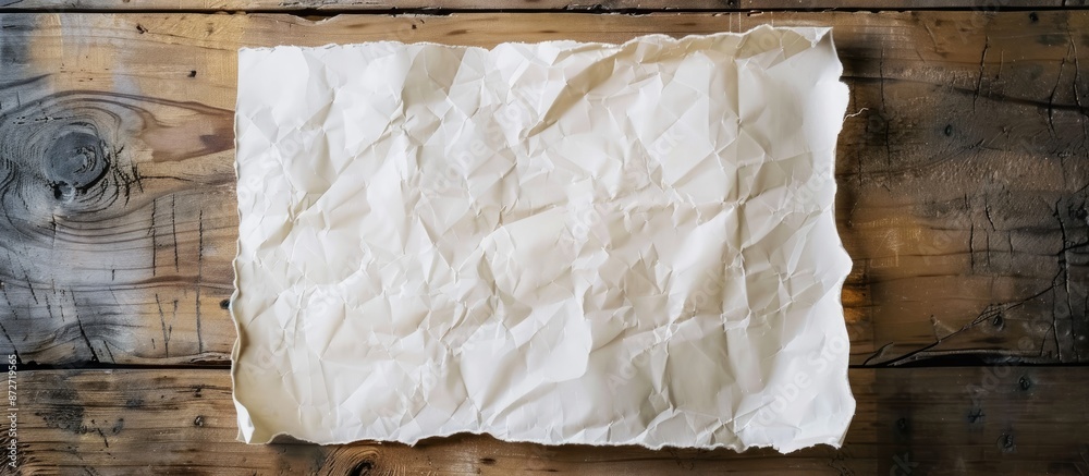 Fototapete a business-themed still life with an empty sheet of paper for a copy space image.