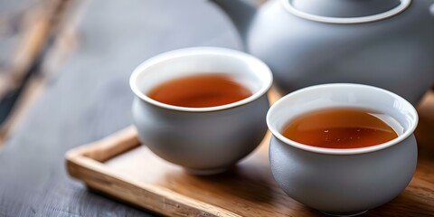 Traditional Asian Tea Drink Exploring the Health Benefits of Tibetan and Nepali Varieties. Concept Asian Tea, Health Benefits, Tibetan Tea, Nepali Tea