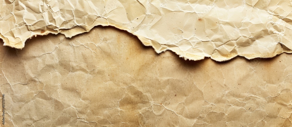 Aufkleber creased and torn vintage paper background with copy space image for posters and frames.