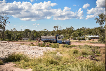 old truck in the desert