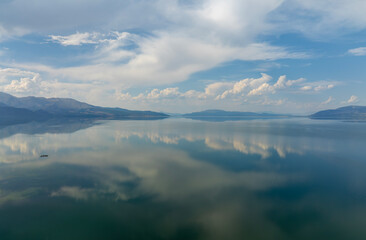 Lake Egirdir of Turkey is situated in the Isparta province. It is also known as the 'seven colored...