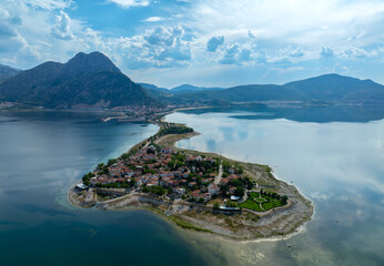 Lake Egirdir of Turkey is situated in the Isparta province. It is also known as the 'seven colored...