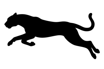 silhouette of a lion , cheetah vector illustration, cheetah silhouette, animal silhouette isolated vector Illustration, png, Funny cute cheetah, Jumping cartoon Pats