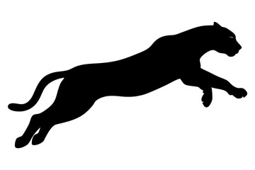 silhouette of a lion , cheetah vector illustration, cheetah silhouette, animal silhouette isolated vector Illustration, png, Funny cute cheetah, Jumping cartoon Pats