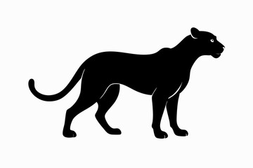 silhouette of a lion , cheetah vector illustration, cheetah silhouette, animal silhouette isolated vector Illustration, png, Funny cute cheetah, Jumping cartoon Pats