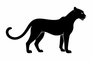 silhouette of a lion , cheetah vector illustration, cheetah silhouette, animal silhouette isolated vector Illustration, png, Funny cute cheetah, Jumping cartoon Pats