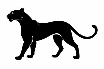 silhouette of a lion , cheetah vector illustration, cheetah silhouette, animal silhouette isolated vector Illustration, png, Funny cute cheetah, Jumping cartoon Pats