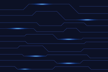 Abstract blue metallic white line circuit cyber. modern futuristic technology background. vector illustration.