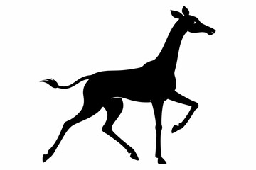 silhouette of a goat , goat vector illustration, goat silhouette, animal silhouette isolated vector Illustration, png, Funny cute goat, Jumping cartoon Pats