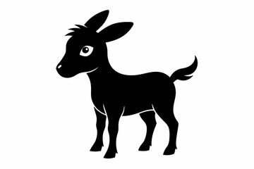 silhouette of a goat , goat vector illustration, goat silhouette, animal silhouette isolated vector Illustration, png, Funny cute goat, Jumping cartoon Pats