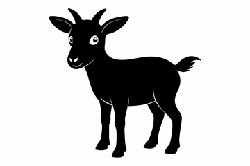 silhouette of a goat , goat vector illustration, goat silhouette, animal silhouette isolated vector Illustration, png, Funny cute goat, Jumping cartoon Pats