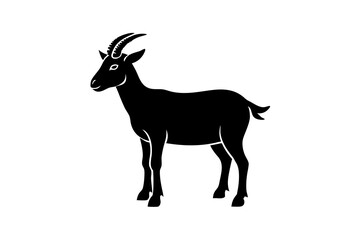silhouette of a goat , goat vector illustration, goat silhouette, animal silhouette isolated vector Illustration, png, Funny cute goat, Jumping cartoon Pats