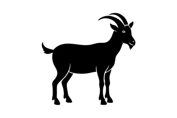 silhouette of a goat , goat vector illustration, goat silhouette, animal silhouette isolated vector Illustration, png, Funny cute goat, Jumping cartoon Pats