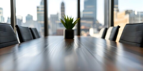 Fototapeta premium Modern Office Design Promotes Collaboration and Productivity with Skyline View G59. Concept Office Design, Collaboration, Productivity, Skyline View, Modern
