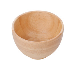 wooden bowl on transparent png