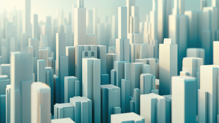 Explore abstract futuristic cityscape with vector graphics of interconnected dots building.