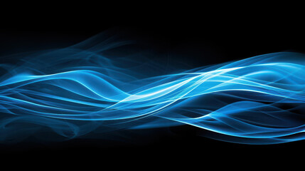 Fototapeta premium Abstract illustration of flowing energy creating wavy patterns, perfect for artistic projects.