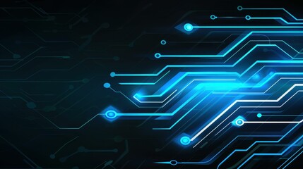 Explore the latest technology with our abstract light circuit computer banner. Enhance your business presence online