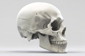 Obraz premium Human Skull Side View