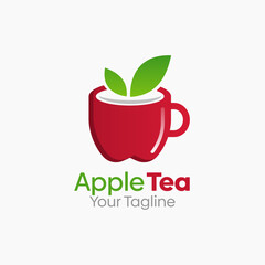 Apple Tea Logo Vector Template Design. Good for Business, Start up, Agency, and Organization