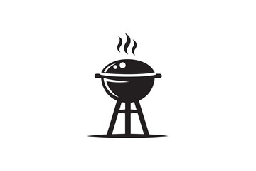 Grill bbq roaster illustration isolated on white background