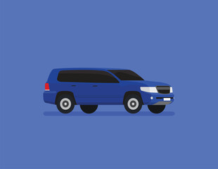 SUV Flat Vector