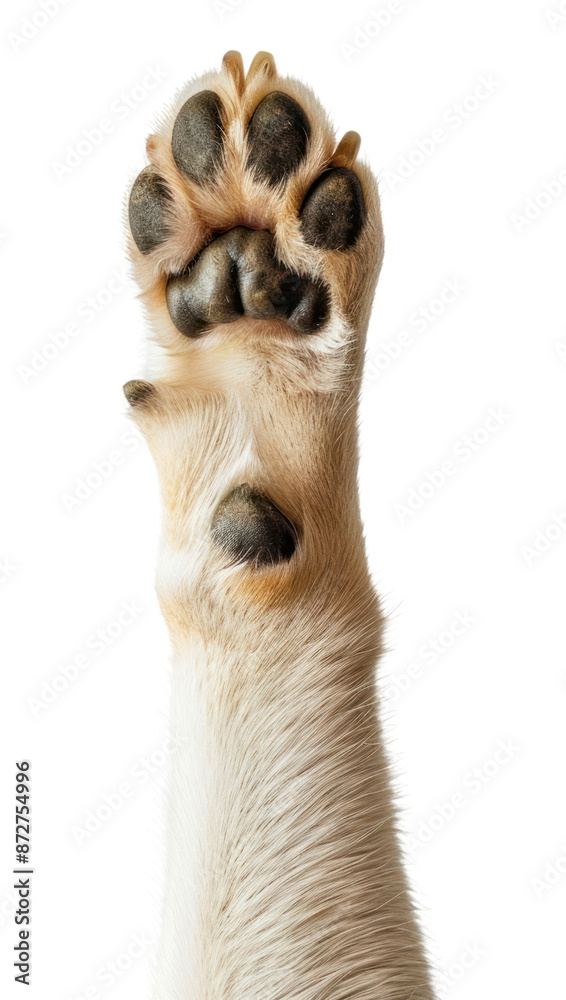 Wall mural PNG Dog paw raised upward