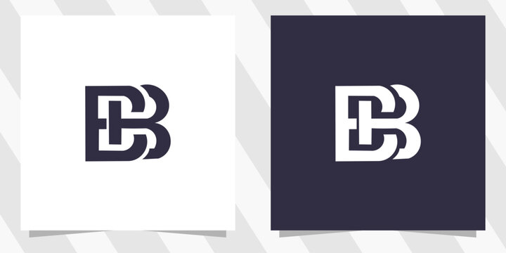 Letter bb logo design vector