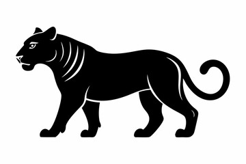 black panther vector , tiger vector illustration, goat silhouette, animal silhouette isolated vector Illustration, png, Funny cute lion, Jumping cartoon Pats