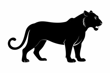black panther vector , tiger vector illustration, goat silhouette, animal silhouette isolated vector Illustration, png, Funny cute lion, Jumping cartoon Pats