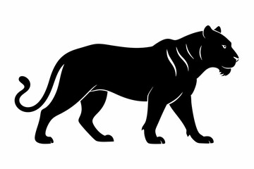 black panther vector , tiger vector illustration, goat silhouette, animal silhouette isolated vector Illustration, png, Funny cute lion, Jumping cartoon Pats