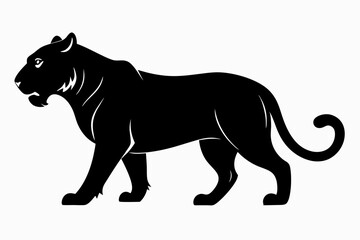 black panther vector , tiger vector illustration, goat silhouette, animal silhouette isolated vector Illustration, png, Funny cute lion, Jumping cartoon Pats