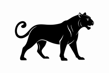 black panther vector , tiger vector illustration, goat silhouette, animal silhouette isolated vector Illustration, png, Funny cute lion, Jumping cartoon Pats