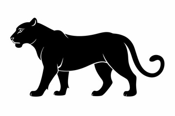 black panther vector , tiger vector illustration, goat silhouette, animal silhouette isolated vector Illustration, png, Funny cute lion, Jumping cartoon Pats
